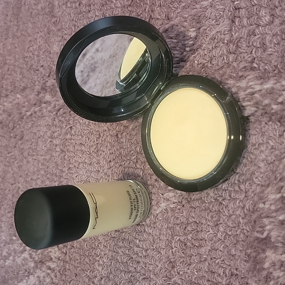 Mac liquid and pressed powder foundations
